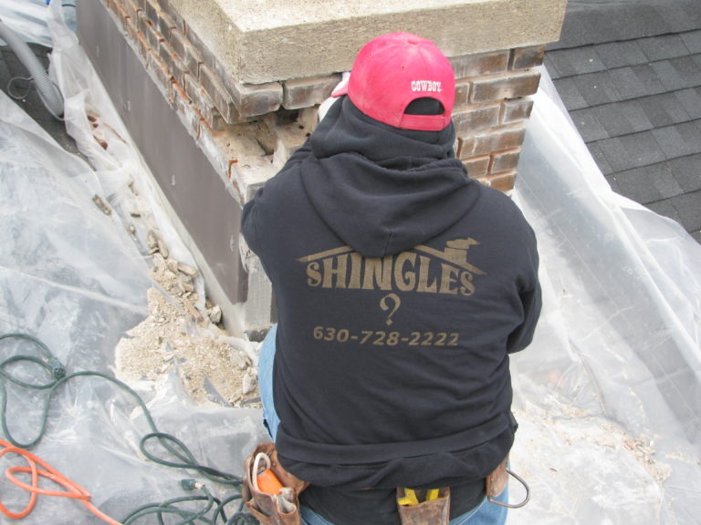 Crew member on the job